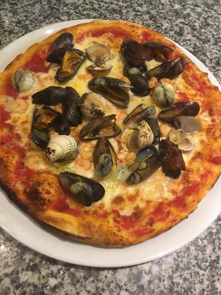 Pizza fruits de mer